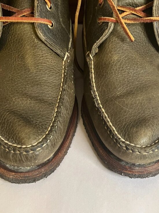 Vtg 90s Ralph Lauren Made in USA Leather Hunting Boots Men\'s 11 D Orange Lining main image 13